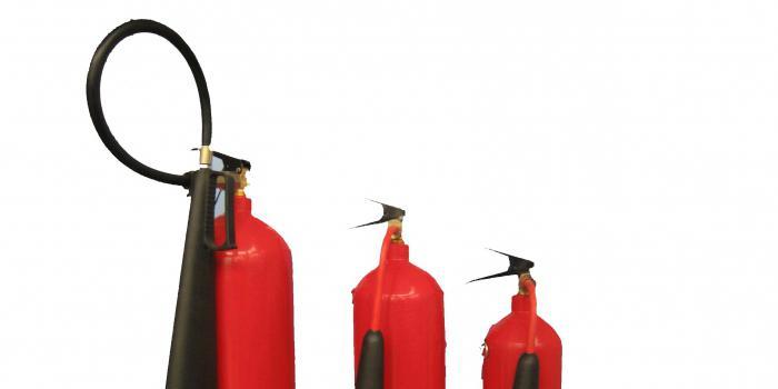 Extinguishing area of ​​fire extinguisher op 4